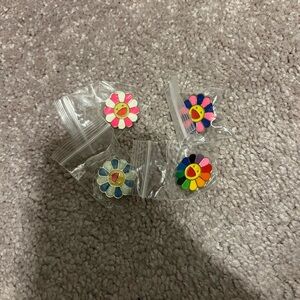 Colorful Flower Pins Set
